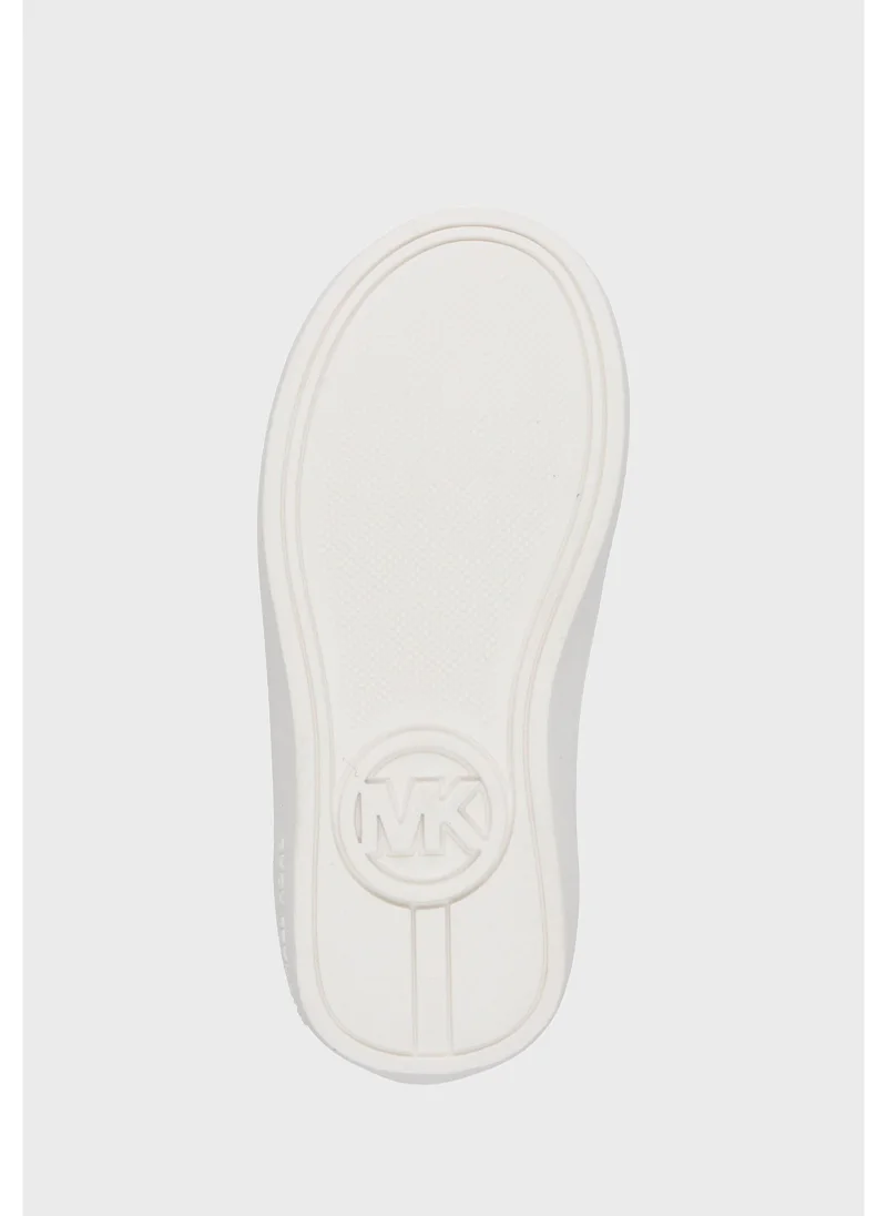 Michael Kors Youth Wht/Gldglt/Gldpp Low Top Sneakers
