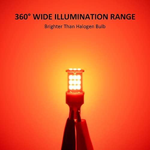 FANTELI 912 921 LED Bulb, Strobe Flashing 3rd Third Brake Center High Mount Stop Light, 300% Brighter Non-Polarity T15 906 904 902 W16W Brilliant Red - Image 4