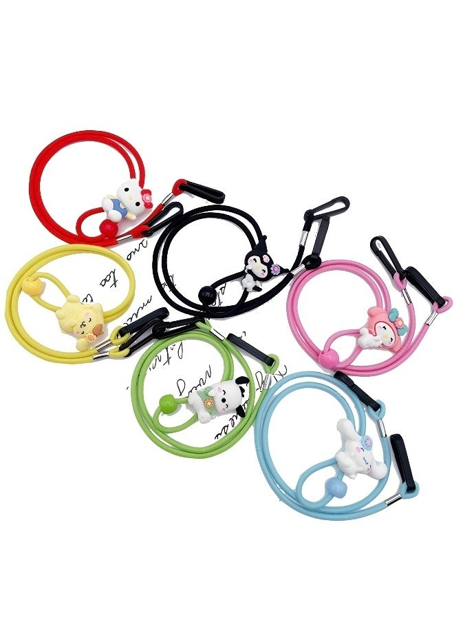 Sanrio 6 Pieces of Adjustable Stretchy Eyeglass Straps for Eye Glasses Anti-slip Retainer Cord for Boys Girls Adult - Image 2