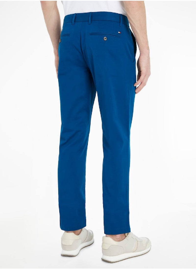 TOMMY HILFIGER Men's Chino Pants - Cotton, Blue  - Image 3