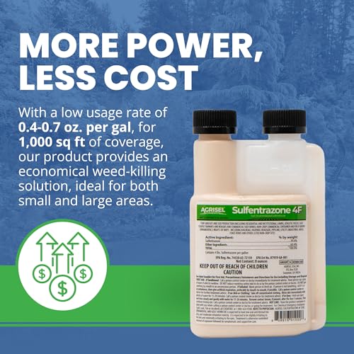 Agrisel Sulfentrazone 4F Weed Killer, Pre-Emergent and Post-Emergent, Broad-Spectrum Control, Stops 100+ Weeds, Pet Safe, Includes 3-Pack of Agrisel Protective Gloves, 8 Ounces - Image 3