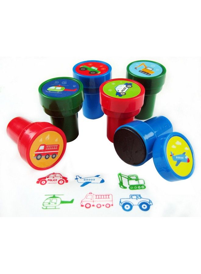 TINYMILLS Tiny Mills 24 Pcs Transportation Vehicles & Construction Stampers For Kids - Image 3