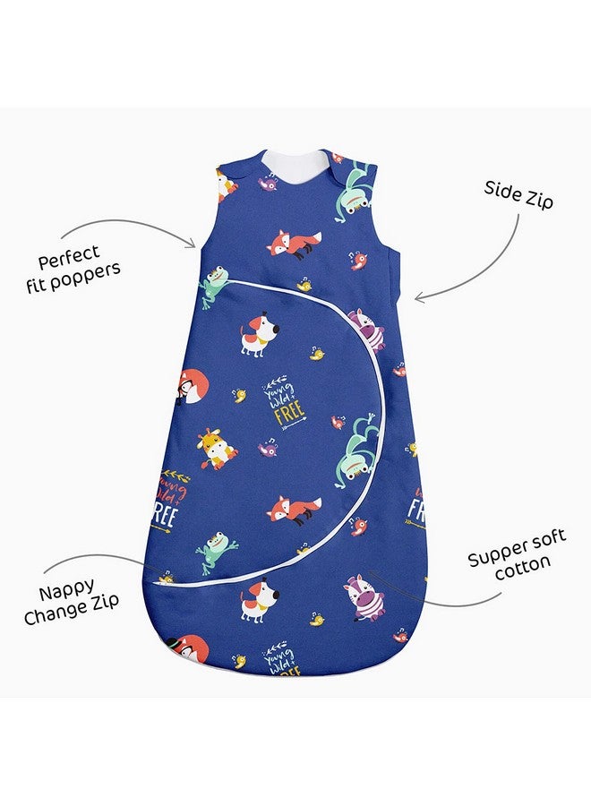 Rabitat Soft & Comfy Baby Sleeping Sack Bag/Swaddle Bag/Baby Sleeping Pod With Side Zipper Lock For Newborn/Toddler/Infants - Young, Wild & Free - Image 3