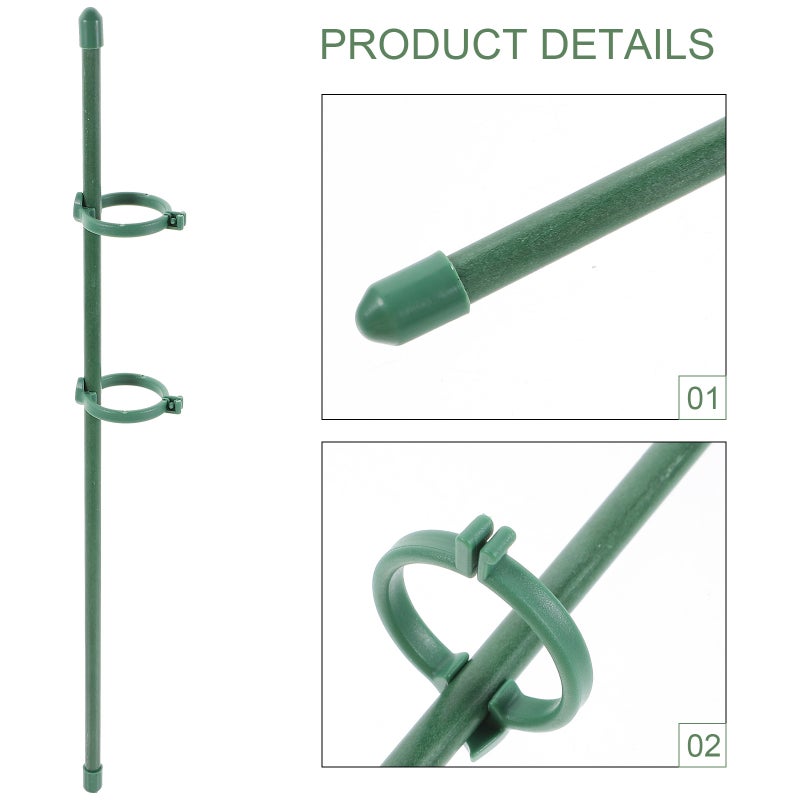 1 Set of Garden Plant Support Stakes Garden Single Stem Floral Flower Support Stake for Tomatoes - Image 5