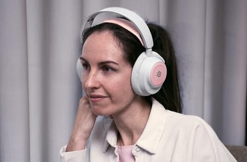 SteelSeries Nova Booster Pack -Gaming Headset Accessory - Nylon Headband - Customize with Unique Speaker Plates - Rose Quartz - Image 4