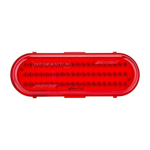 Maxxima M63100R Red 6" Oval Stop/Tail/Turn Light - Image 1