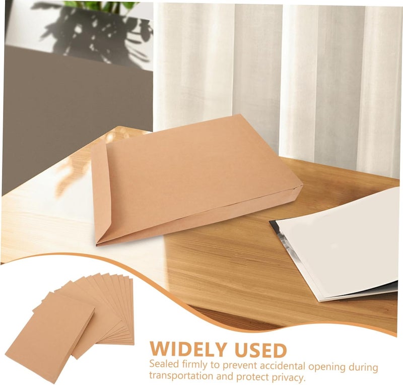 Gadpiparty 10pcs Kraft Mailing Envelopes with Self Sealing Adhesive Document Clothing Shipping Bags Versatile Packing for Secure Shipping - Image 3