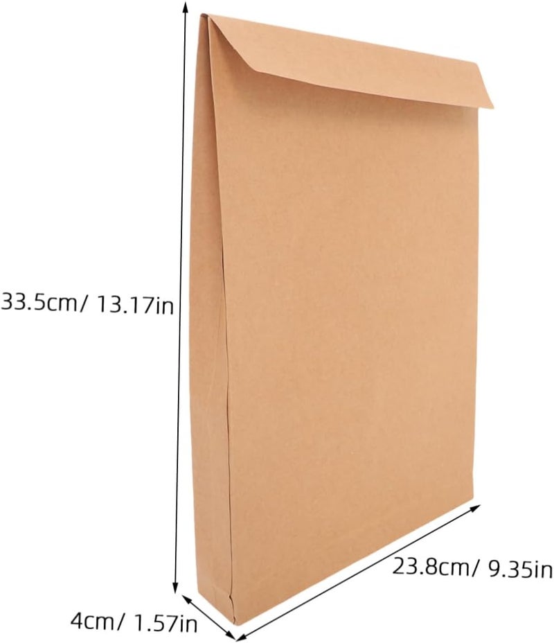 Gadpiparty 10pcs Kraft Mailing Envelopes with Self Sealing Adhesive Document Clothing Shipping Bags Versatile Packing for Secure Shipping - Image 2