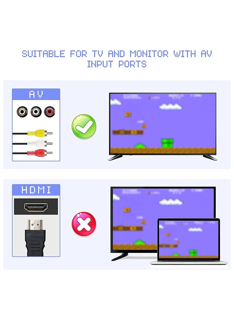 Retro Game Console 620 Built in Games AV Output Suitable Gift for Kids and Nostalgia Lovers - Image 5