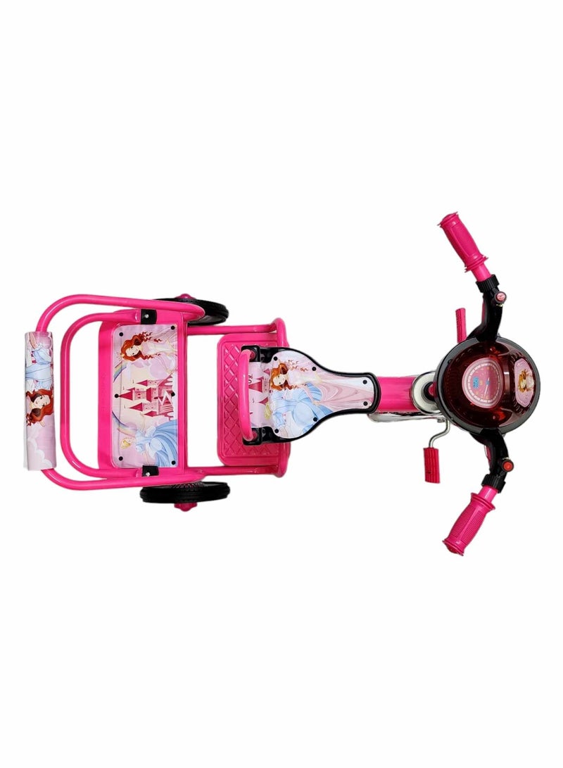Tricycle Double Seated Iron Bike for Kids with Sounds and Light  - Image 3