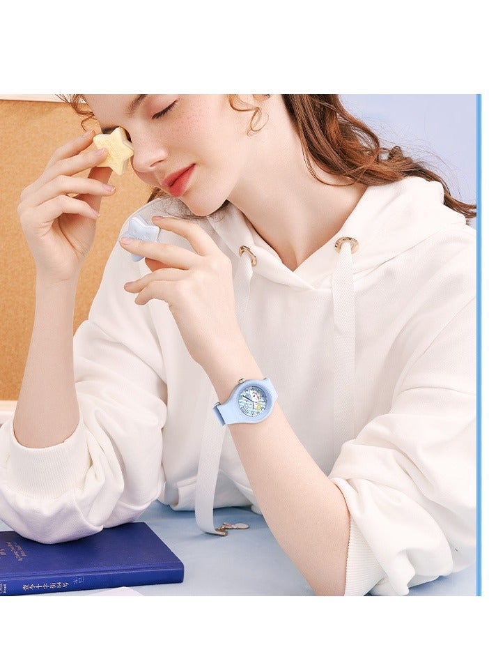 ZGO ساعة هدية للأطفال بمناسبة بدء الدراسة، ساعة على طراز الطلاب، ساعة سيليكون لطيفة برسوم كرتونية - Image 5