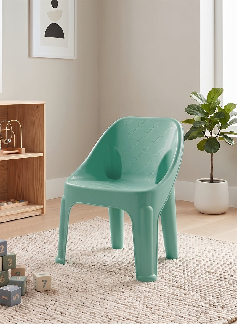 Taimi Panda Plastic Kids Chair 47x30x37cm - Comfortable and Safe Design Chair, Versatile Children's Seat for Indoor and Outdoor Use, Ideal for Playrooms, Nurseries, Garden and Home - Green - Image 2