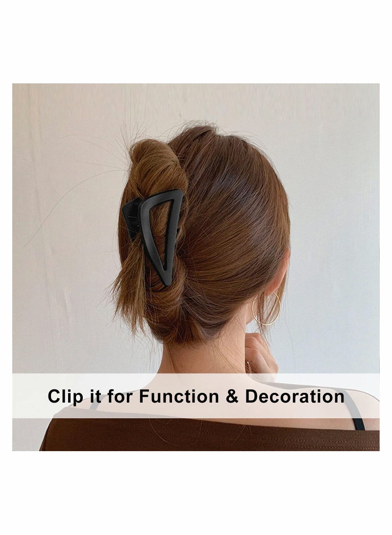 Excefore Hair Clips for Women Girls Fine Hair, Nonslip French Hair Claw Clips for Medium Thick Hair, Strong Hold Matte Hair Jaw Clips Tri Hair Claws Hair Clamps 6 pieces - Image 5