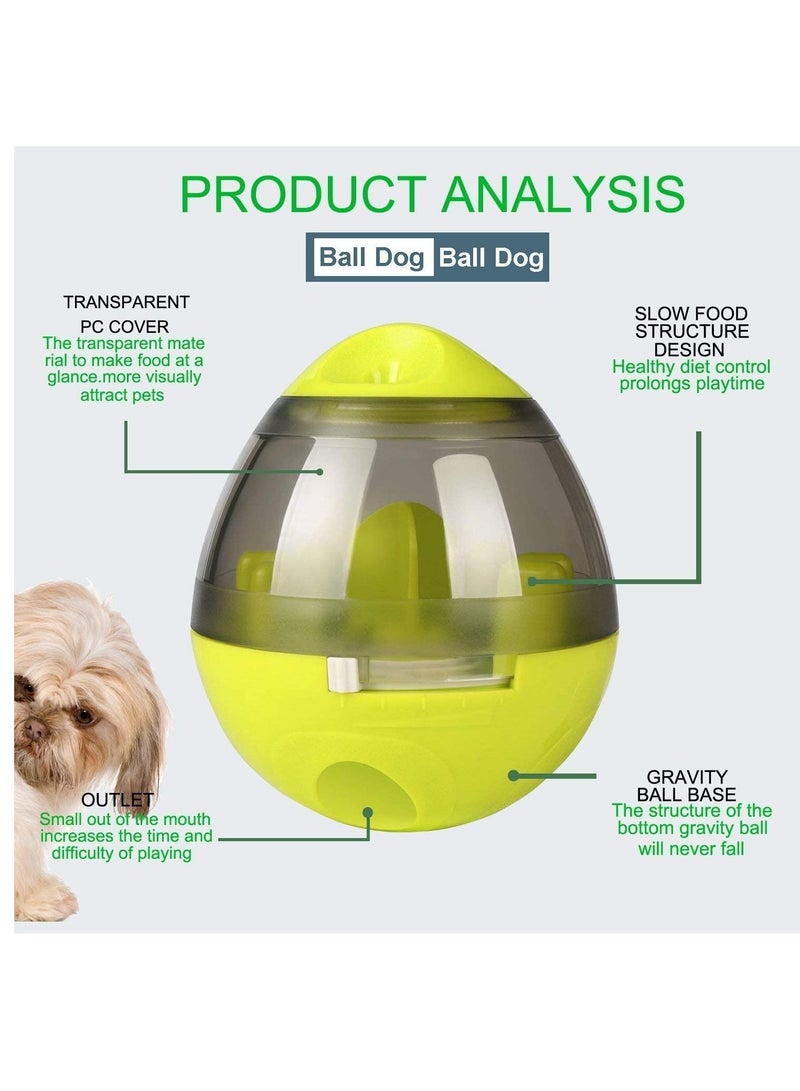 Food Dispensing Tumbler Treat Dispensing Toy Self Food Feeder For Small Medium Pets Cats and Dogs Interactive Green - Image 4