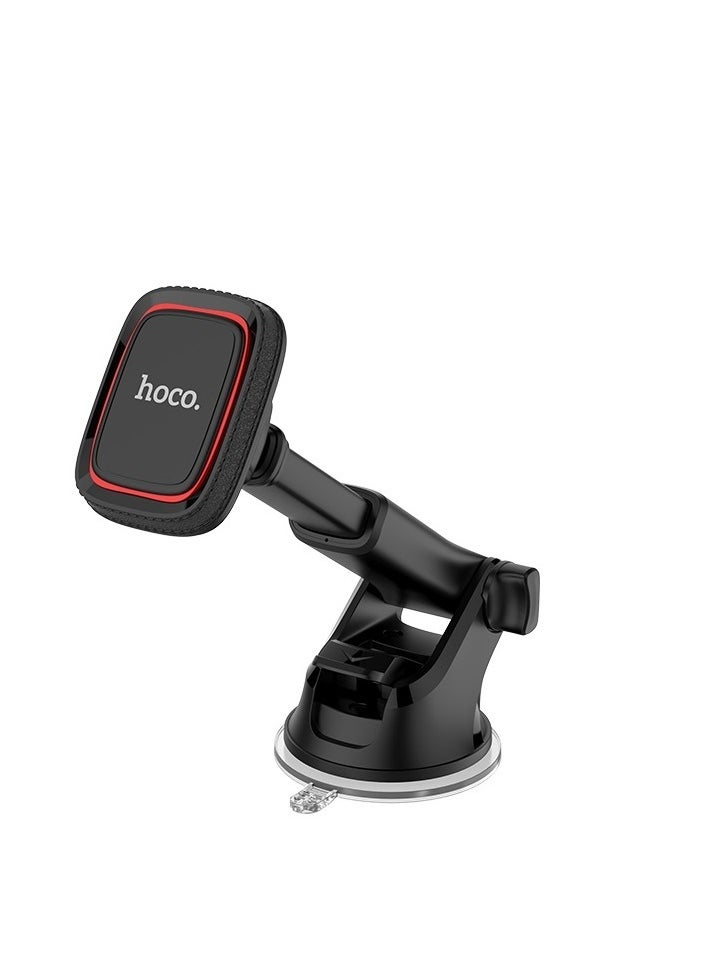 Hoco CA42 Cool Journey Dashboard Phone Holder with Adjustable Stretch Rod | Universal Car Mount with 360° Rotation & Strong Suction | Anti-Slip Grip for Smartphones | Ideal for Safe Driving, Navigation & Hands-Free Calls – Black  - Image 1