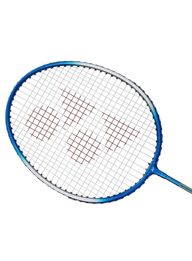 يونيكس مضرب تنس الريشة Yonex GR 303 المصنوع من مزيج الألومنيوم مع غطاء كامل، طقم من قطعتين (أزرق/أزرق) - Image 2