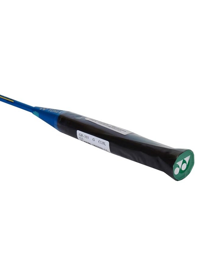 يونيكس مضرب تنس الريشة Yonex GR 303 المصنوع من مزيج الألومنيوم مع غطاء كامل، طقم من قطعتين (أزرق/أزرق) - Image 5