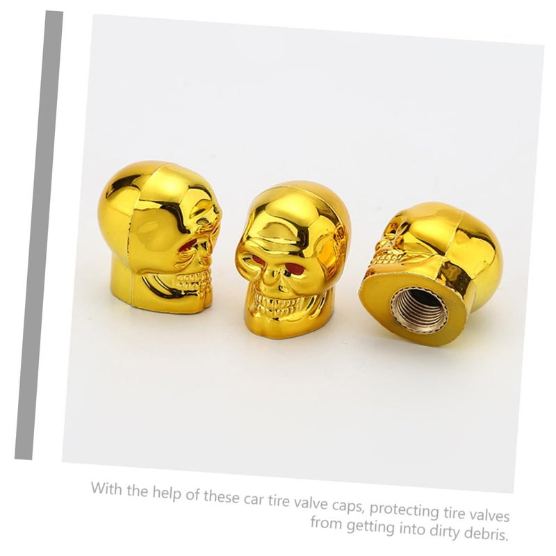 15 Pcs Motorcycle Skull Valve Stem Caps Easy To Install Tire Air Dust Protection Automotive Tire Wheel Decorative Accessories - Image 5