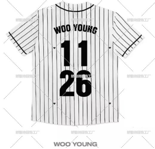 Cross-border New Baseball T-shirt ateez Surrounding Official Same Style Baseball Suit Top Short Sleeve Sweatshirt 1126