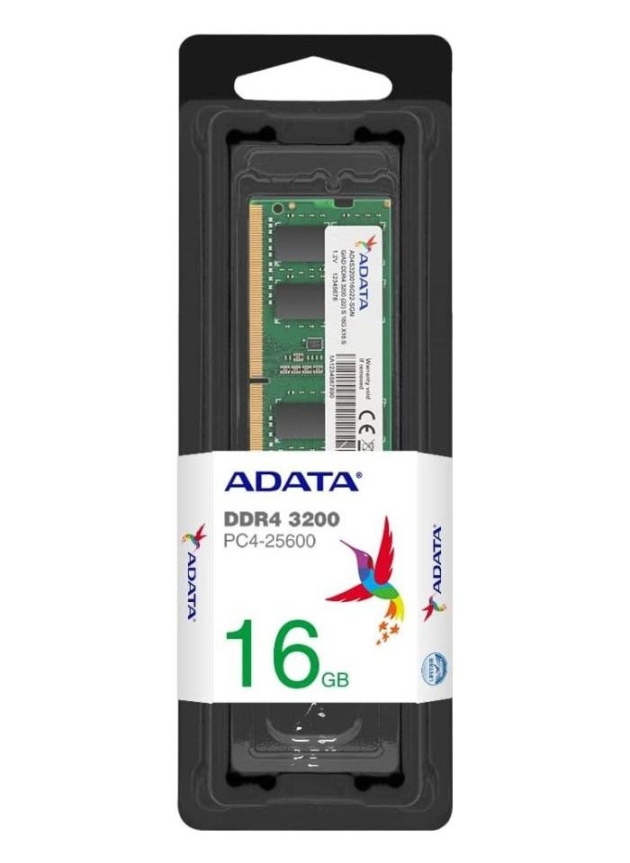 ADATA - ADATA Premier 16GB DDR4 3200MHz Memory RAM Single for Laptop - Image 1