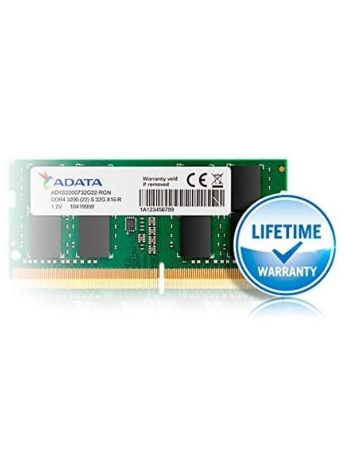 ADATA - ADATA Premier 16GB DDR4 3200MHz Memory RAM Single for Laptop - Image 1