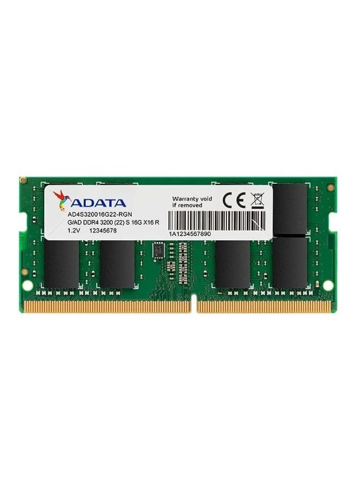 ADATA - ADATA Premier 16GB DDR4 3200MHz Memory RAM Single for Laptop - Image 1