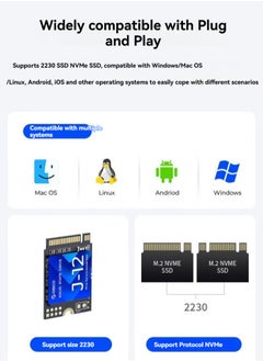 M MIAOYAN Mini M.2 NVMe 2230 SSD Enclosure – 10Gbps, 2TB Support, ProRes 4K Video Recording, Plug & Play  - Image 5
