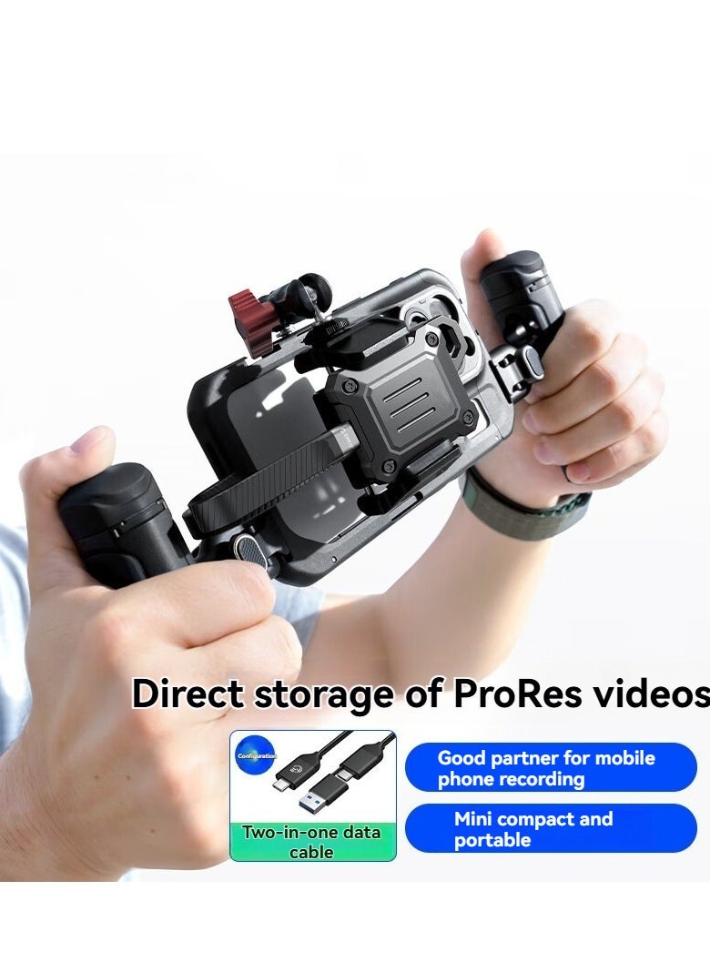 Mini M.2 NVMe 2230 SSD Enclosure – 10Gbps, 2TB Support, ProRes 4K Video Recording, Plug & Play