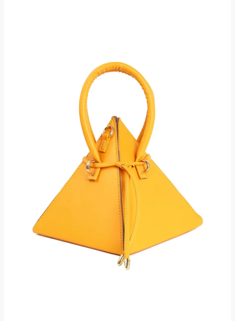 Haute Sauce Solid Sling Bag with Tie up detail