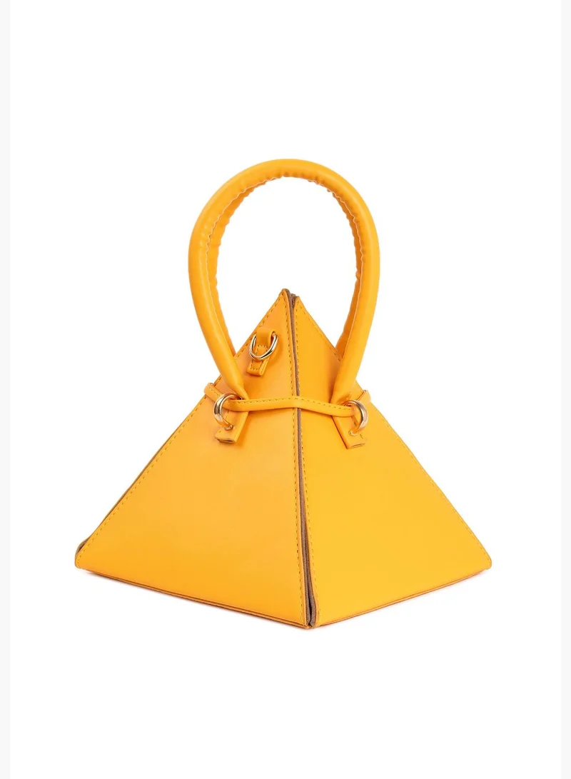 Haute Sauce Solid Sling Bag with Tie up detail