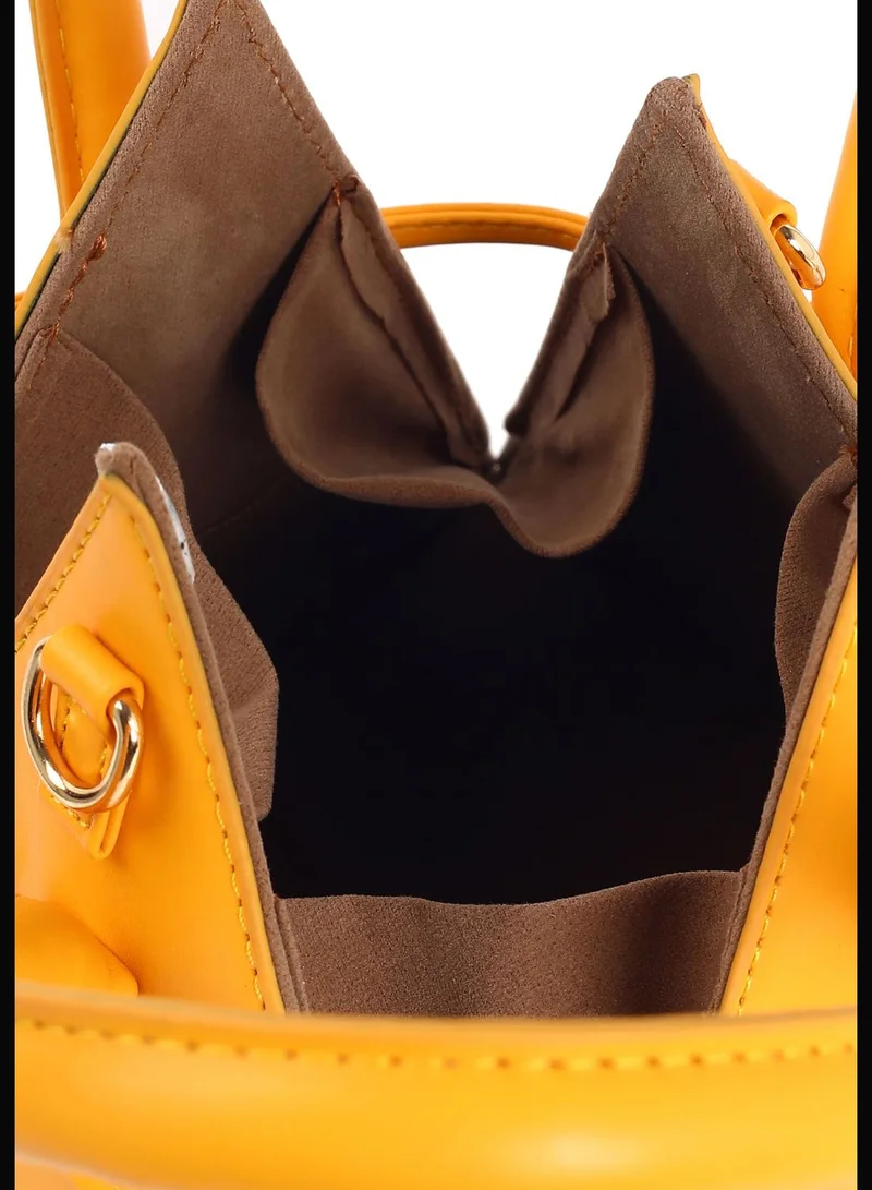 Haute Sauce Solid Sling Bag with Tie up detail