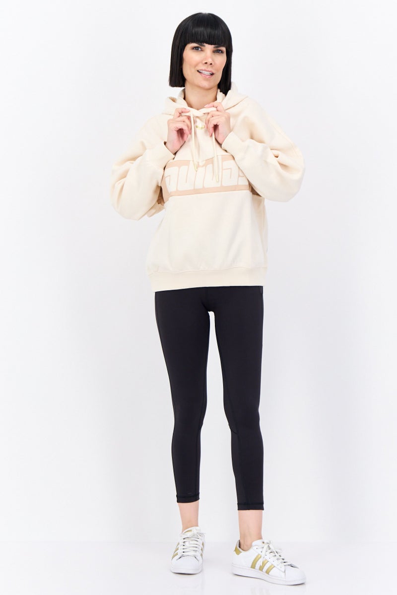 adidas Originals Women Sportswear Fit Long Sleeves Outdoor Hoodies, Off White  - Image 4