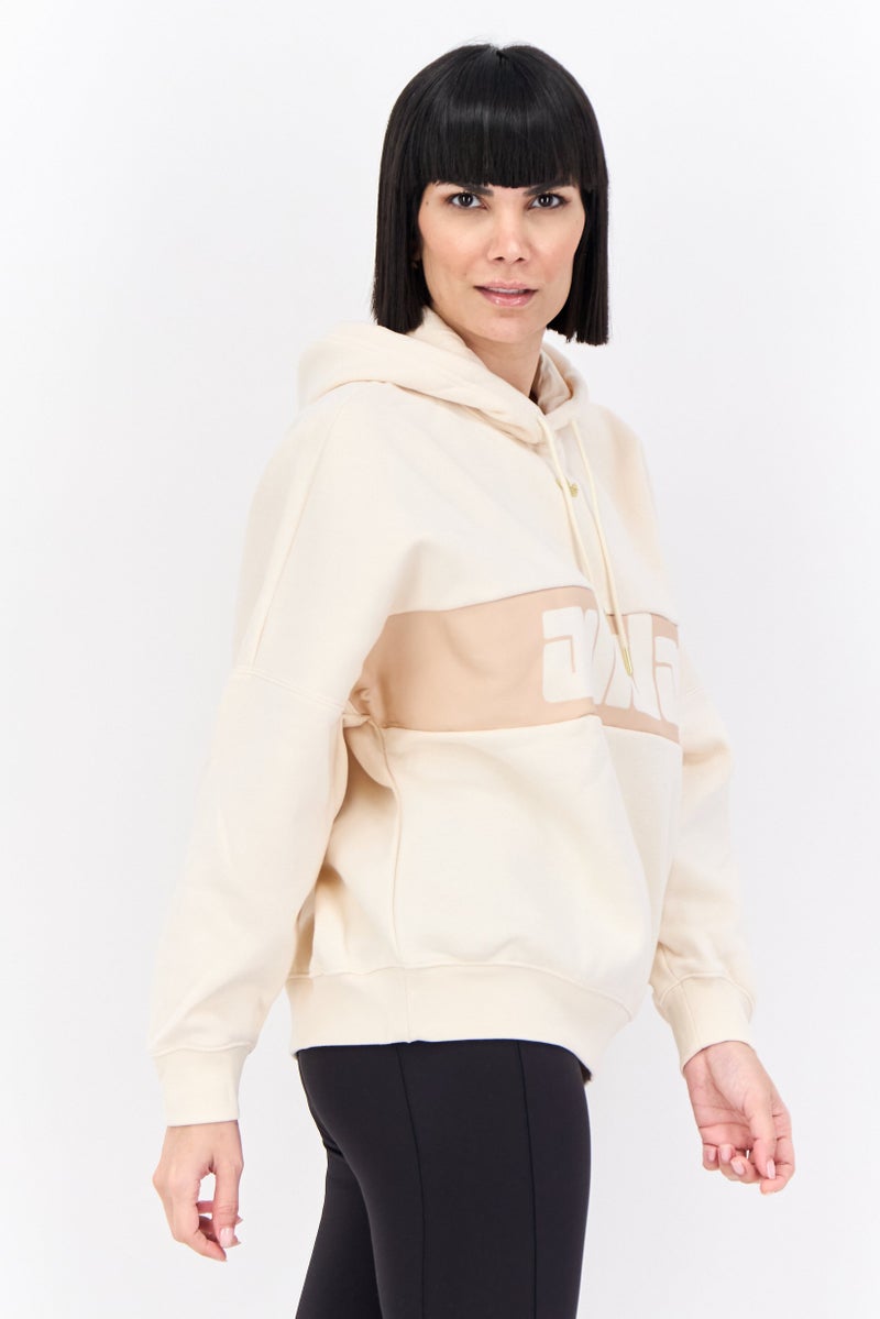 adidas Originals Women Sportswear Fit Long Sleeves Outdoor Hoodies, Off White  - Image 2