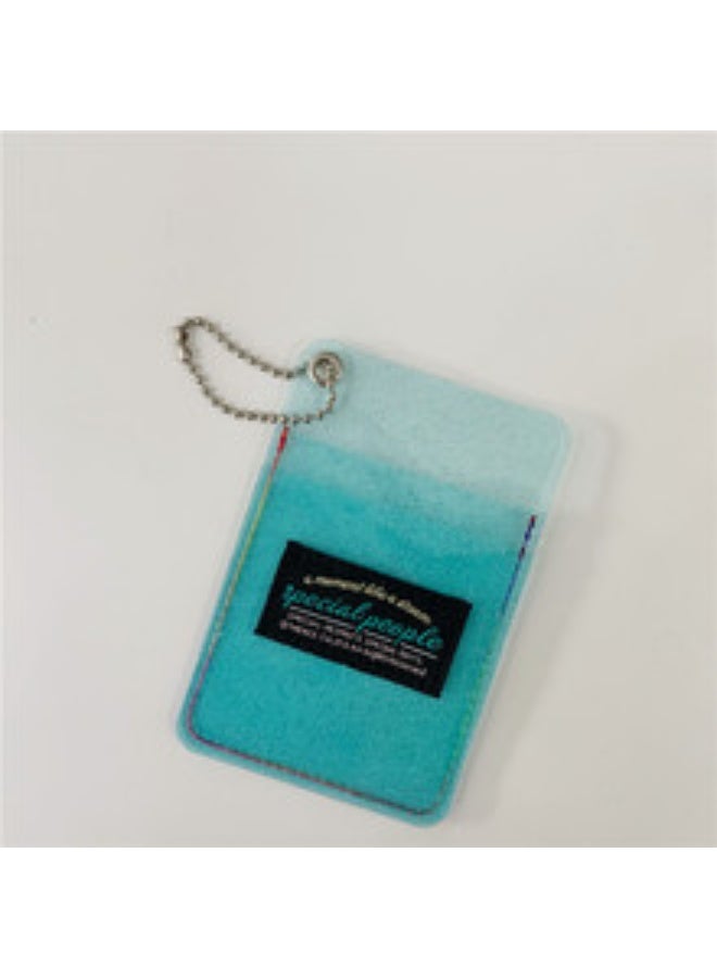 NIBEMINENT 1 - Piece Thence Kpop Photo Card Holder Pendant Key Chain ID Badge Holder ID Card Holder Photo Card Protector for School ID Office ID Access Card for Women Girls - Image 2