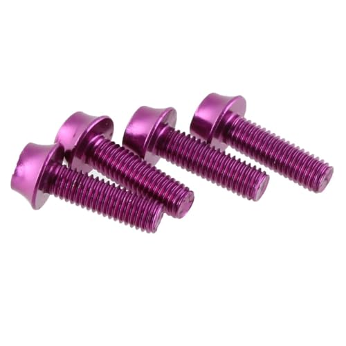 Wolf Tooth Precision Anodized Water Bottle Cage Bolts - 4 Pcs. Purple - Image 1