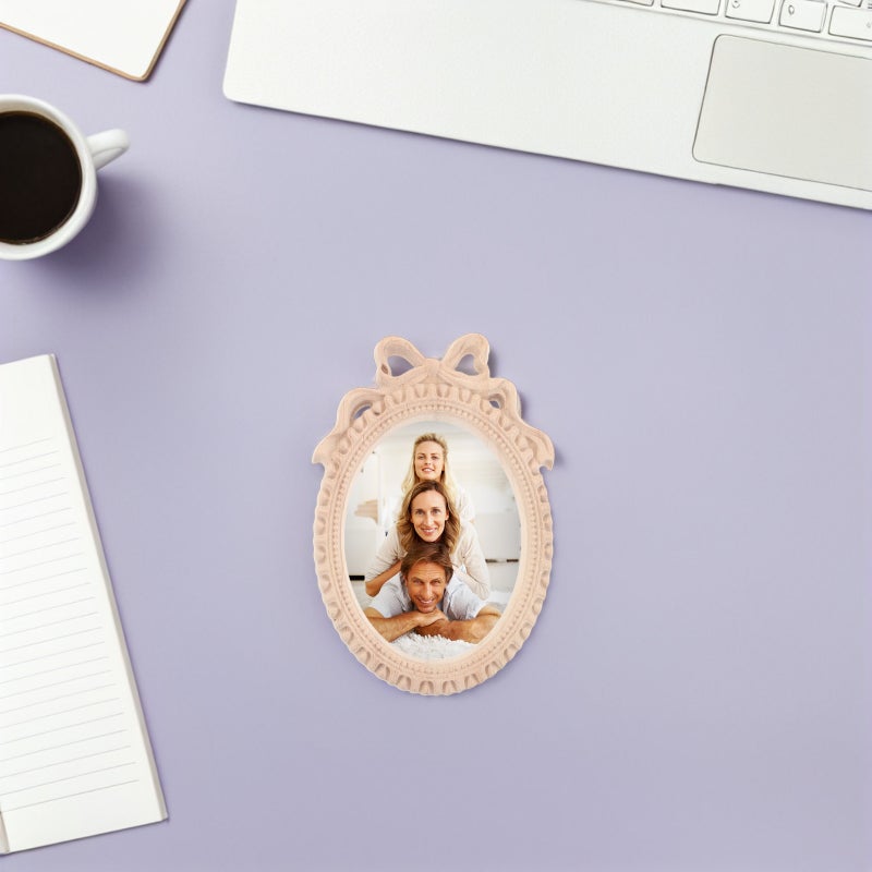 Vintage Wood Carved Picture Frame With Intricate Sculptural Design - Rustic Retro Photo Frame For Desktop Display Family Photos - Artwork Display - Image 4