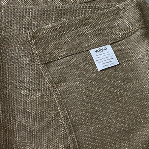 Valea Home Burlap Natural Tan Valance Rod Pocket Window Curtain Valance Rustic Home Décor 56 by 14 Inches - Image 5