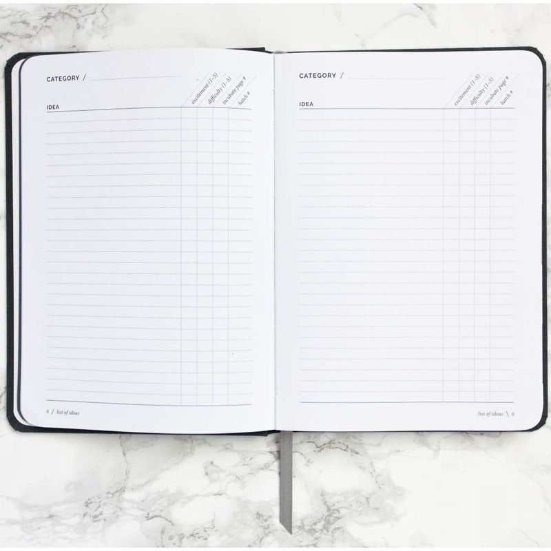 Two Tumbleweeds Hatch Idea Notebook - Idea Journal, Brainstorming Notebook & Project Planner for Entrepreneurs, Project Management, & Business Owners - Slate Gray - 160 Pages, 5.75 x 8.25” - Image 3