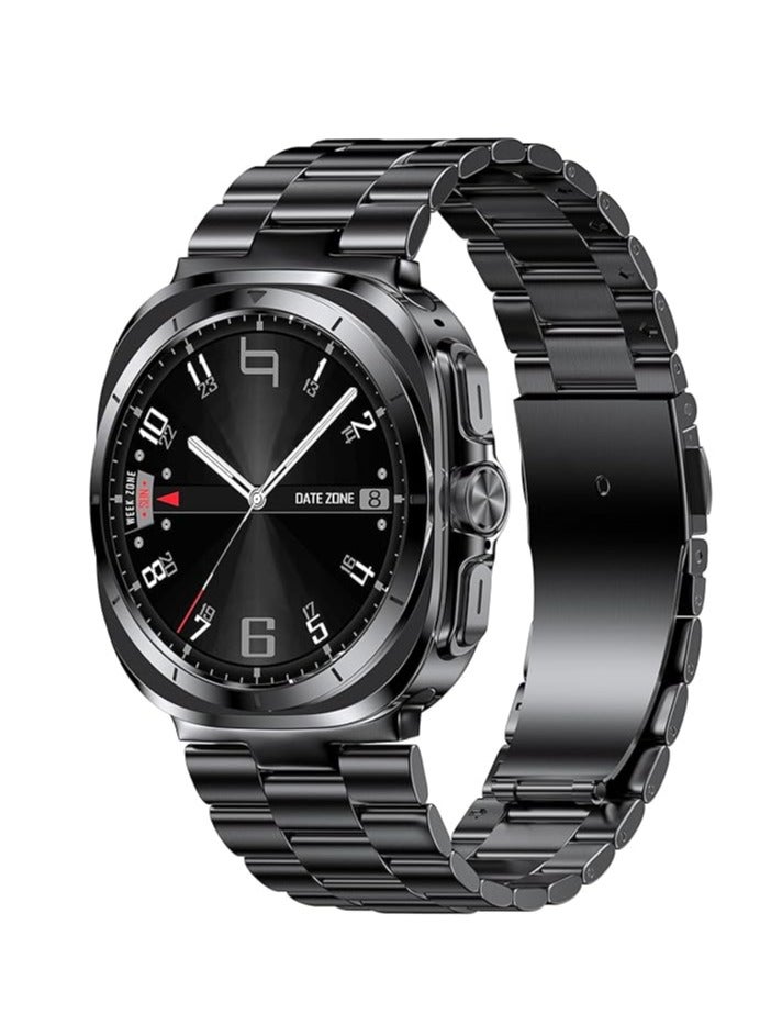 JAJEEK Stainless Steel Band for Samsung Galaxy Watch Ultra 47mm (2024 Model) | Solid Metal No-Gap Replacement Strap | Adjustable Business Wristband for Men & Women | Premium, Durable, Stylish & Easy to Install Metal Watch Band | Sleek Professional Design - Image 1