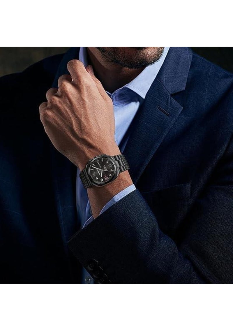 JAJEEK Stainless Steel Band for Samsung Galaxy Watch Ultra 47mm (2024 Model) | Solid Metal No-Gap Replacement Strap | Adjustable Business Wristband for Men & Women | Premium, Durable, Stylish & Easy to Install Metal Watch Band | Sleek Professional Design - Image 3