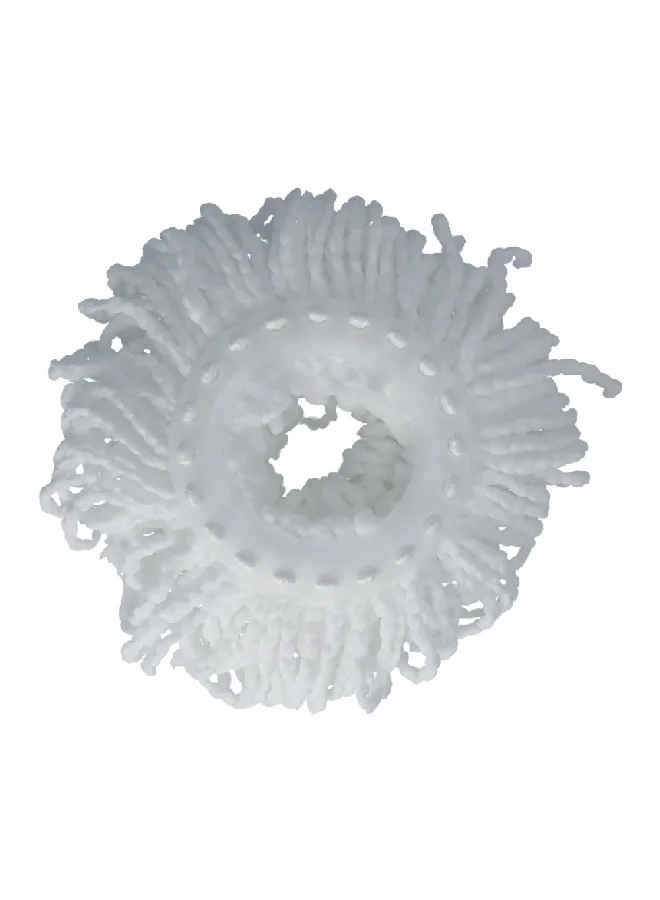 HoneyBee Round Replacement Cleaning Microfiber Mop Head White 16 cm 150D.288F