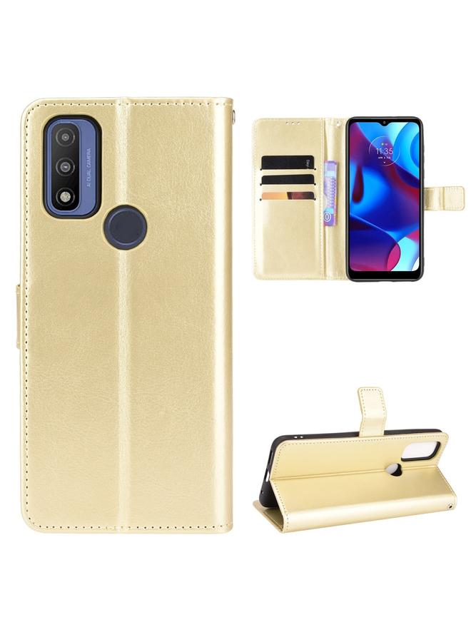S-TOP Case For Motorola Moto G Pure Crazy Horse Texture Horizontal Flip Phone Leather Case with Holder & Card Slots & Lanyard - Image 1