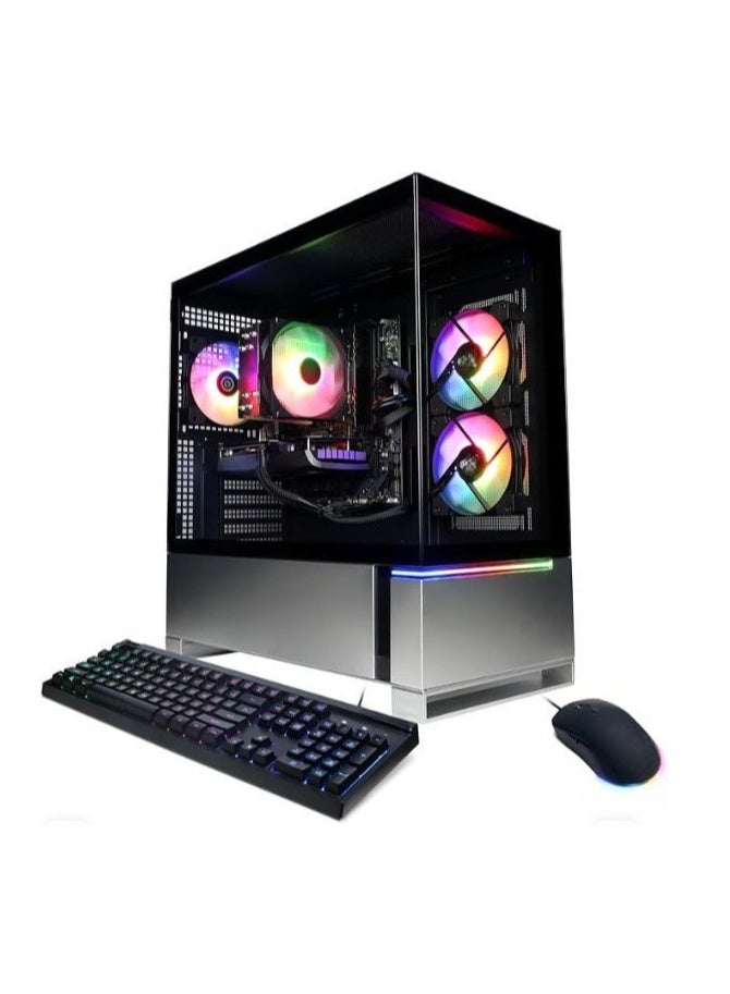 جهاز ألعاب مكتبي فائق الأداء، معالج AMD Ryzen 5 5500، كارت شاشة Radeon RX 7600 سعة 8 جيجابايت، ذاكرة 16 جيجابايت، هارد SSD سريع سعة 500 جيجابايت، يدعم الواي فاي، نظام ويندوز 11 هوم – تجربة لعب احترافية. - Image 1