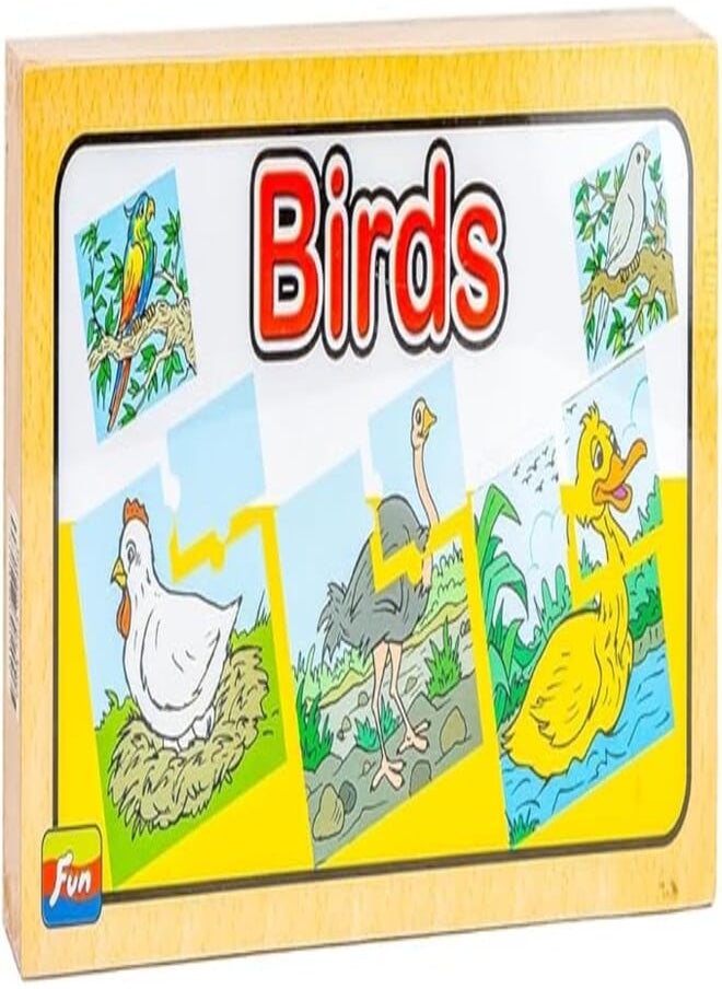 Wooden Box Bird Puzzle Toy - 7154 