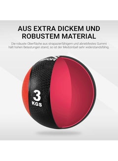 Sports MSPORTS Premium Medical Ball 1-10 kg | Professional Studio Quality | For Gym, Fitness Training, Body Building, Physical Therapy, Rehabilitation | Various Colours  - Image 3