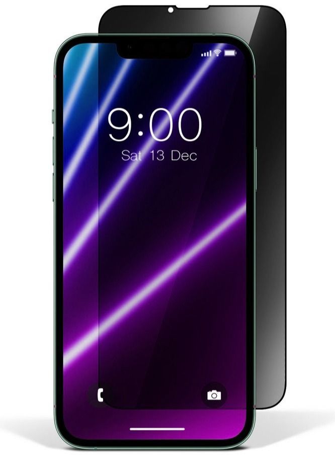 Privacy 5D+ Tempered Glass Screen Protector for Apple iPhone 13/13 Pro Black