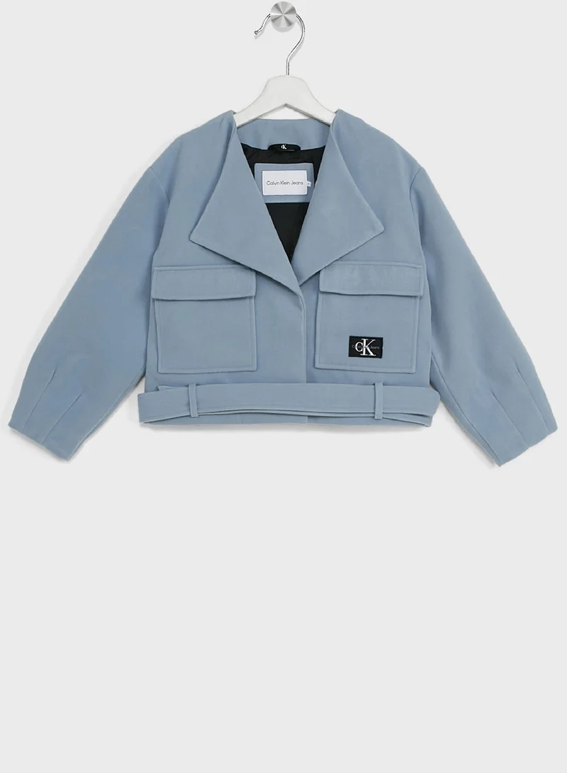 Calvin Klein Jeans Kids Belted Jacket