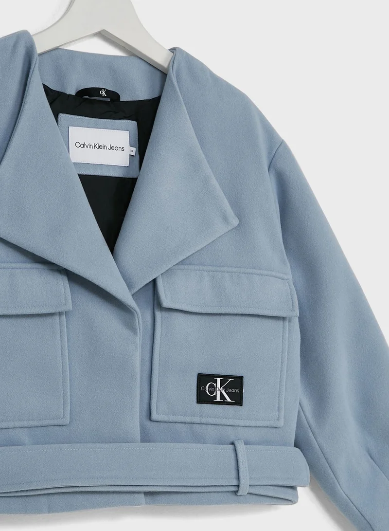 Calvin Klein Jeans Kids Belted Jacket