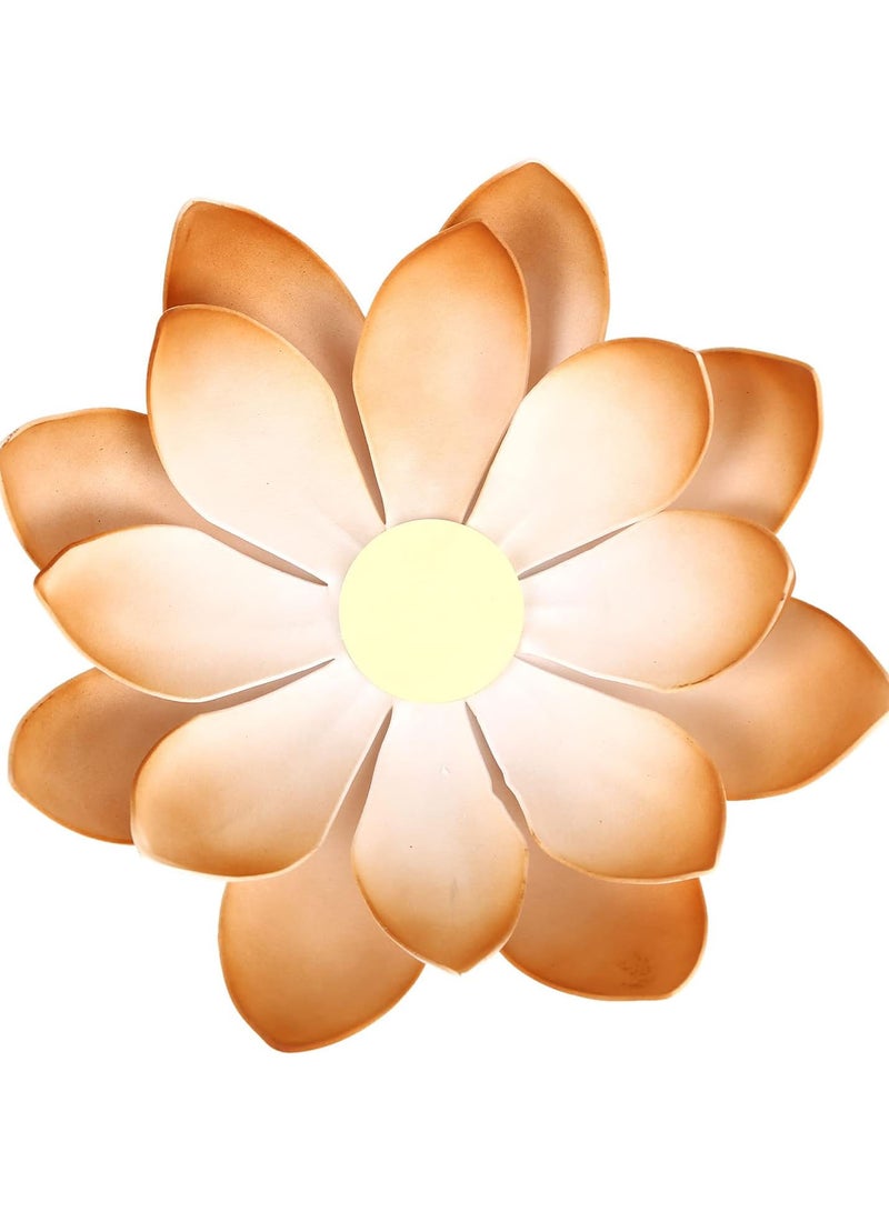 GGOOT Solar LED Lotus Flower Outdoor Solar Powered Ball Garden Lotus Flower LED Light Lantern Fence Path Patio Lawn Landscape Table Lamp Decor  - Image 5