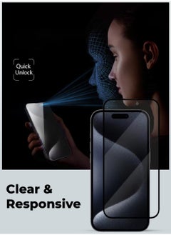 glassology 3Pack Privacy Screen Protector for iPhone 16 - 6.9'', Easy Install, Case-Friendly, Anti-Spy, Anti-Fingerprint, Bubble Free, 100% Privacy Protection, Includes Installation Tool  - Image 5